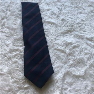 Navy blue and dark red tie